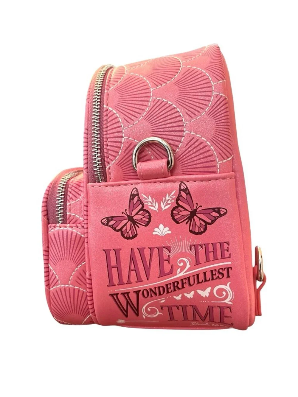 Loungefly Wicked Glinda Convertible Exclusive Pink Mini Backpack Coin Purse NWT